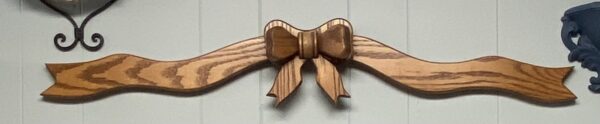 Solid Oak Bowtie Decor